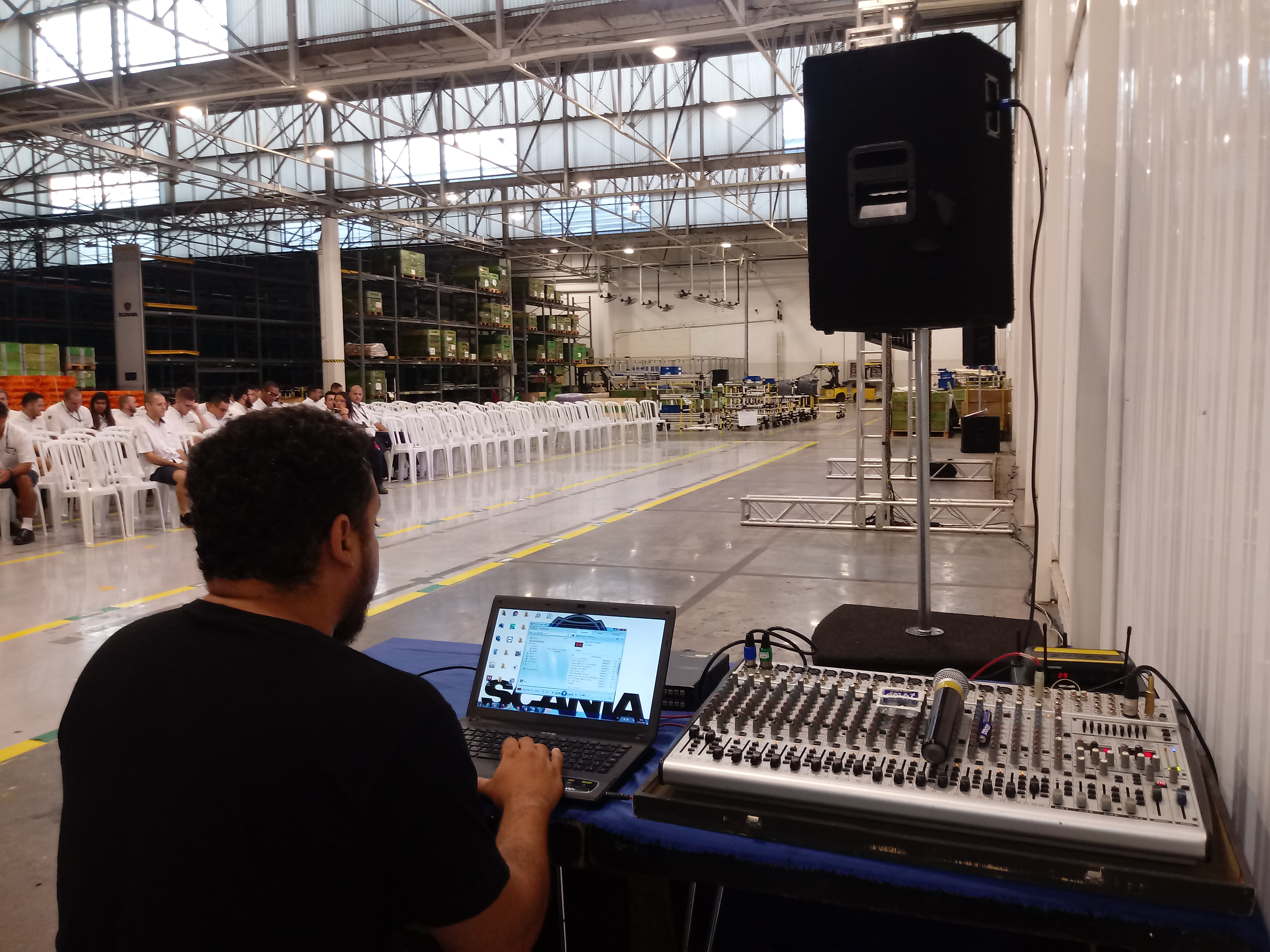 Sonorização para evento corporativo